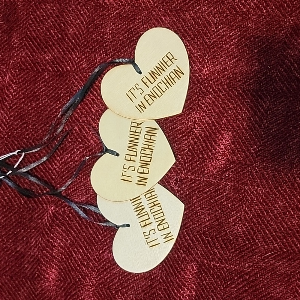 Supernatural pyrography hearts